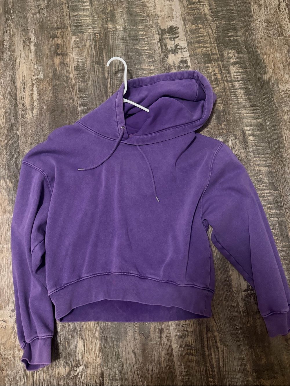 GAP Purple Cropped Hoodie